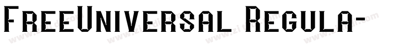 FreeUniversal Regula字体转换
